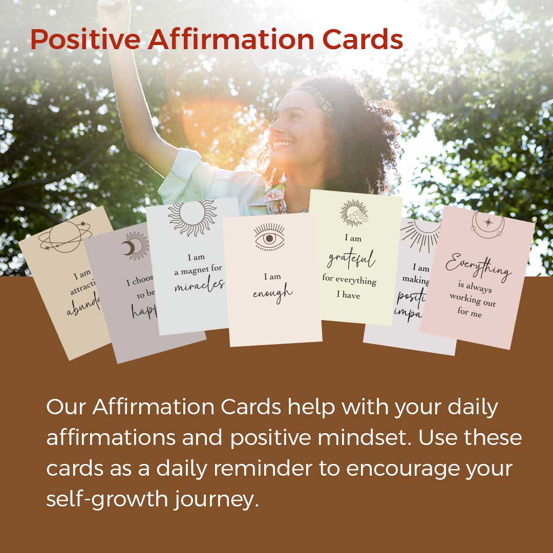 Printable Positive Affirmation Cards 48 Cards for Self Improvement, Mind Rewiring, Help Manifestations