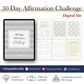 [Digital] 30 Day Affirmation Challenge: Journal and Activities, Gratitude worksheet, Daily Exercise and more
